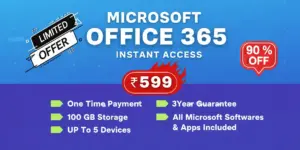 MS Office 365 (Instant Access with 3 Year Guarantee)